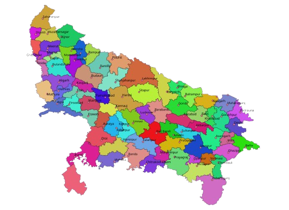 Uttar Pradesh map